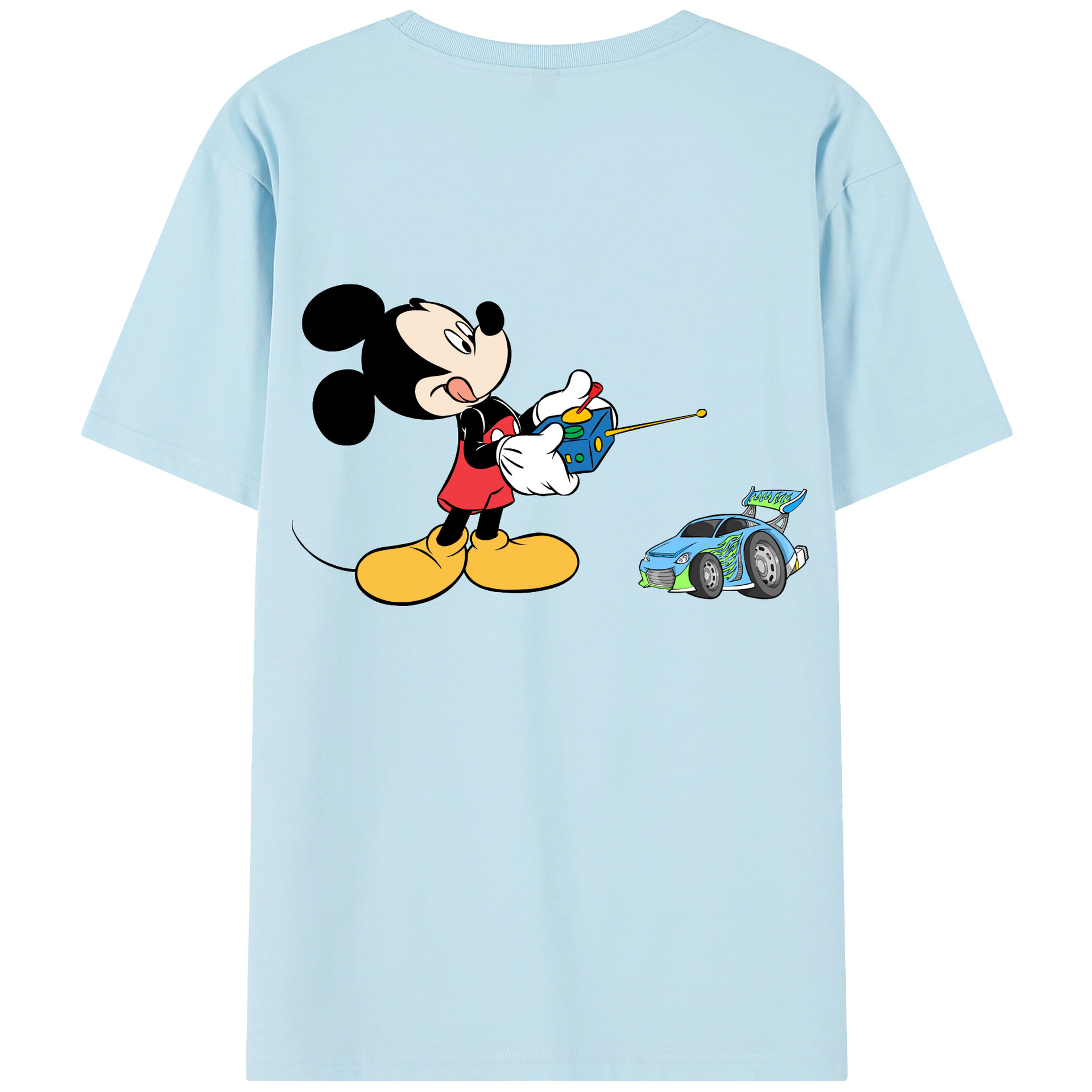 （画像用） ミッキーマウス Mickey Mouse 綿100％半袖Tシャツ（背面プリント）